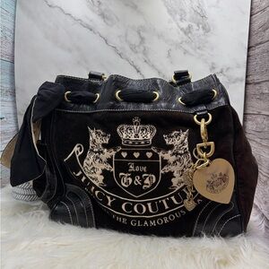 Vintage Y2K Juicy Couture DayDreamer Bag with Heart Charm